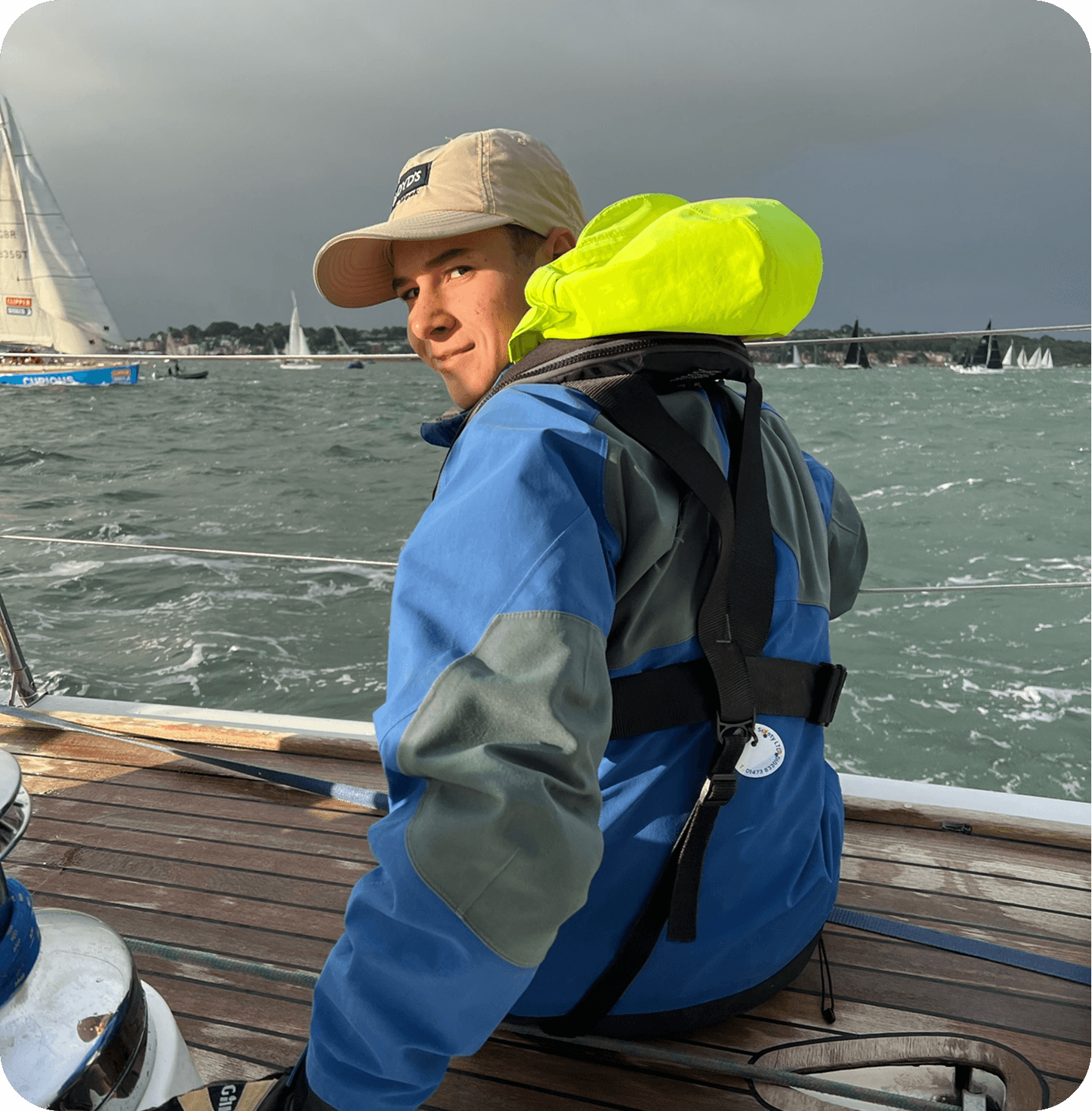 Lutine competing in the Round the Island Race